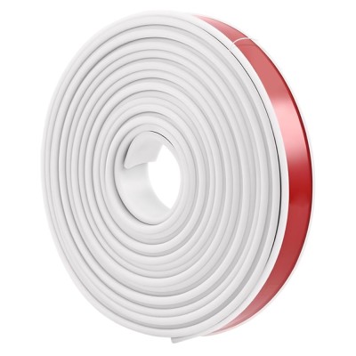 Banda autoadeziva pentru colturile mobilierului LeapBeast U, 5 m x 2.5 cm, TPE, alb foto