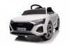 Masinuta Electrica Copii Audi SQ8, 12V, 70W, 2-4 Ani, Roti Moi, Scaun Tapitat, Telecomanda, Alba