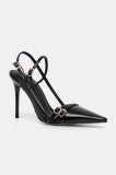Steve Madden stilettos de piele Deagan culoarea negru, 11003884