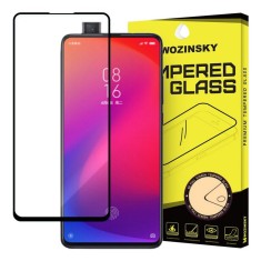 Folie Protectie Ecran WZK pentru Xiaomi Mi 9T / Xiaomi Mi 9T Pro / Xiaomi Redmi K20 / Xiaomi Redmi K20 Pro, Neagra, Sticla securizata, Full Face, Full