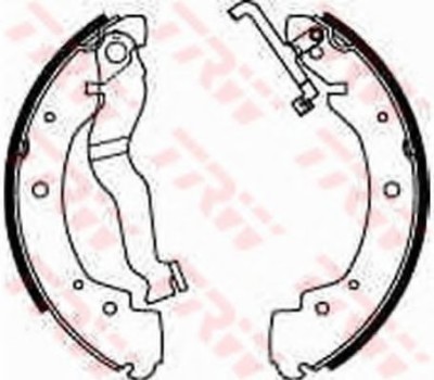 Set saboti frana VW TRANSPORTER IV platou / sasiu (70XD) (1990 - 2003) TRW GS8530 foto