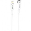 Cablu Date si Incarcare USB-C - Lightning BLUE Power BBX36, 18W, 1m, Alb, Apple
