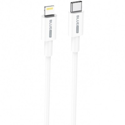 Cablu Date si Incarcare USB-C - Lightning BLUE Power BBX36, 18W, 1m, Alb foto