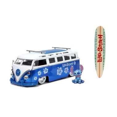 Jada Toys Autobuz Volkswagen T1 si Stitch 1:24 foto