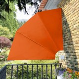 VidaXL Copertină laterală pliabilă de balcon, cărămiziu, 210x210 cm
