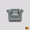 Fotoliu Chesterfield 1 loc Brighton FT Spălat de m&acirc;nă Verde Antic, Canapele fixe