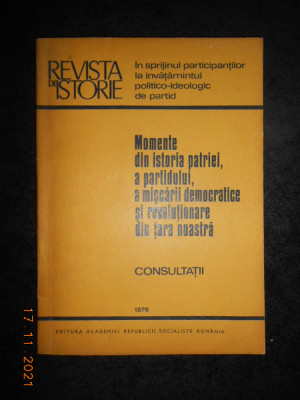 REVISTA DE ISTORIE (1976) foto