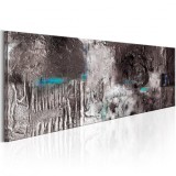 Cumpara ieftin Tablou pictat manual - Silver Machine 120x40 cm