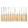 Set 12 Dalti Lemn TROY 200mm, Otel, Diverse Forme - Profesional, Tamplarie, Sculpat