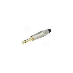 Conector jack, Jack 6,3mm, 2 contacte, tata, AMPHENOL - TM2PN-AU