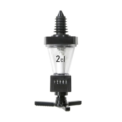 ROYAL Portionierer, Getr&amp;auml;nkeportionierer, Schnapsspender f&amp;uuml;r Spirituosenflaschen - mit Z&amp;auml;hlwerk, Schwarz, Ausschankmenge: 40 ml foto