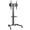 Suport TV Mobil Cabletech 32-55 inch, 35kg, VESA max 400x400, Reglabil Inaltime, Negru
