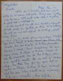 Cumpara ieftin Scrisoare a scriitoarei Lucia Demetrius catre Mia Groza , 1969