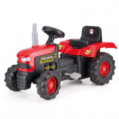 Tractor cu pedale dotat cu volan usor de manevrat, 52 x 43 x 83 cm, maxim 35 kg