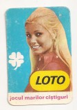 Calendar Vechi - LOTO - PRONOSPORT 1986