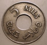 J.355 PALESTINA 5 MILS 1927, Asia, Cupru-Nichel