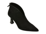 Botine elegante EPICA negre, HX2272, din piele intoarsa