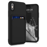 Husa pentru iPhone X / iPhone XS, Silicon, Negru, 55119.01, Carcasa, Kwmobile