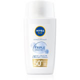 Nivea Sun Triple Protect crema hidratanta usoara plaja SPF 50+ 40 ml