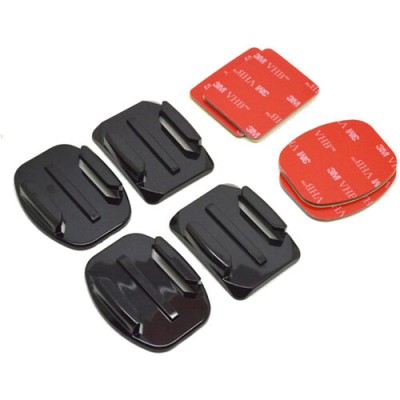 Set pentru fixare cu 4 adezivi Flat si Curved Adhesive Telesin pentru prinderi quick release foto