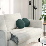 vidaXL Perne de Șezut 2 pcs Verde &icirc;nchis &Oslash; 40 x 13 cm Catifea 42014102