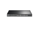 Switch managed TP-Link JetStream 28 porturi Gigabit PoE+ cu 4x SFP+
