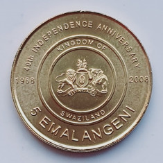 Swaziland 5 Emalangeni 2008 UNC - Mswati III (Independence) - km 54 - A028