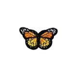 Aplicatie termoadeziva brodata 43 x 29 mm fluture Portocaliu, Crisalida