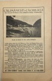 1931 Reclamă Baile Calimanesti Caciulata Olt/ balnear ape minerale / istoria publicitatii romanesti / turism interbelic jud Valcea gara Jiblea