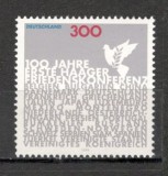 Germania.1999 100 ani Conferinta de Pace Haga MG.949, Nestampilat