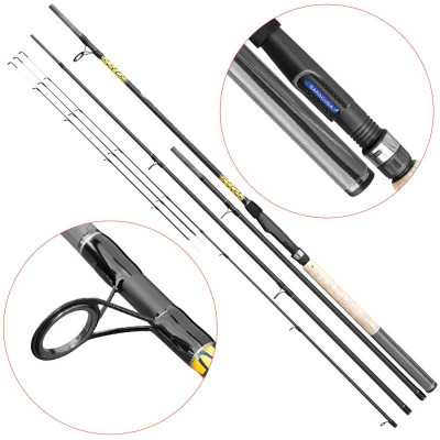 Lanseta fibra de carbon Baracuda Dual Feeder 11-13 ft 3,3 m si 3,9 m concept nou foto