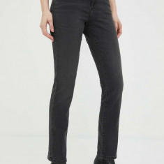 Wrangler jeansi Slim femei, culoarea negru