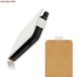 Husa Flip Piele Sony Xperia Z2 Alb Bulk Premium
