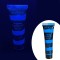 Vopsea glow UV albastru neon, formula non-toxica, pentru body painting, recipient 25 ml