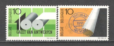 Belgia.1991 100 ani ziarele &amp;quot;Gazet van Antwerpen&amp;quot; si &amp;quot;Het volk&amp;quot; MB.356 foto