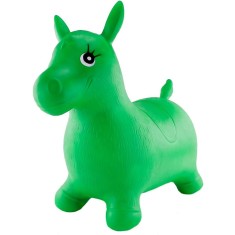 Calut gonflabil din cauciuc, jucarie pentru sarit, verde, 58x26x52 cm