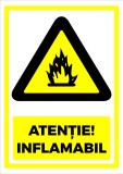 Semn pentru atentie inflamabil