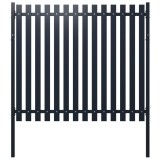vidaXL Panou de gard, antracit, 174,5x170cm, oțel vopsit electrostatic
