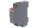 Timer DPDT 0,05s-100h pentru șină DIN 24-240VAC/DC