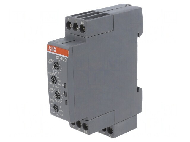 Timer DPDT 0,05s-100h pentru șină DIN 24-240VAC/DC