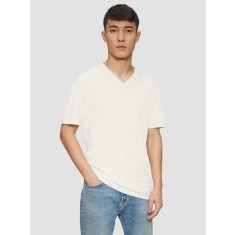 s.Oliver Tricou barbati cu anchior, Regular fit, din bumbac, Crem, S