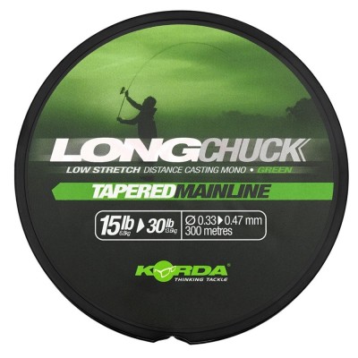 Fir inaintas Monofilament KORDA LongChuck Tapered Mainline Green, 300m, 12-30lb/0.30-0.47mm foto