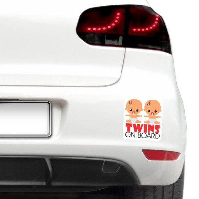 Sticker Baby on board - Twins on board - Gemeni foto