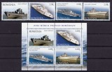 Cumpara ieftin RO 2005 LP 1688 +1688 b &quot; Nave Militare Romanesti&quot;, - serie + bloc , MNH, Regi, Nestampilat