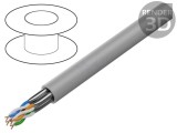 Cablu U/FTP 4x2x23AWG 6a LANBERG Cu PVC gri 305m &Oslash;7,8mm