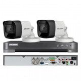 Kit - Sistem Supraveghere Video 4k HIKVISION - 2 camere 4k 8MP - HDD inclus, 8