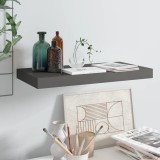 VidaXL Raft de perete suspendat, gri extralucios, 50x23x3,8 cm, MDF