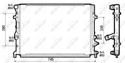 NRF 53139 Radiator, racire motor foto