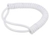 Cablu spiralat alb 3G1mm2 PUR 0.3m-1.05m