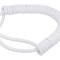 Cablu spiralat alb 3G1mm2 PUR 0.3m-1.05m